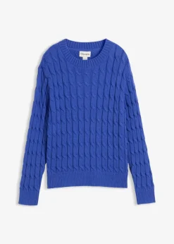 Kinder bonprix Mädchen 9-16 Jahre·Sweat & Strick|Mädchen 2-8 Jahre·Nachhaltigere Materialien|Pullover mit Zopfstrickmuster