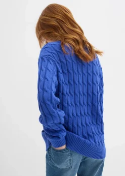 Kinder bonprix Mädchen 9-16 Jahre·Sweat & Strick|Mädchen 2-8 Jahre·Nachhaltigere Materialien|Pullover mit Zopfstrickmuster