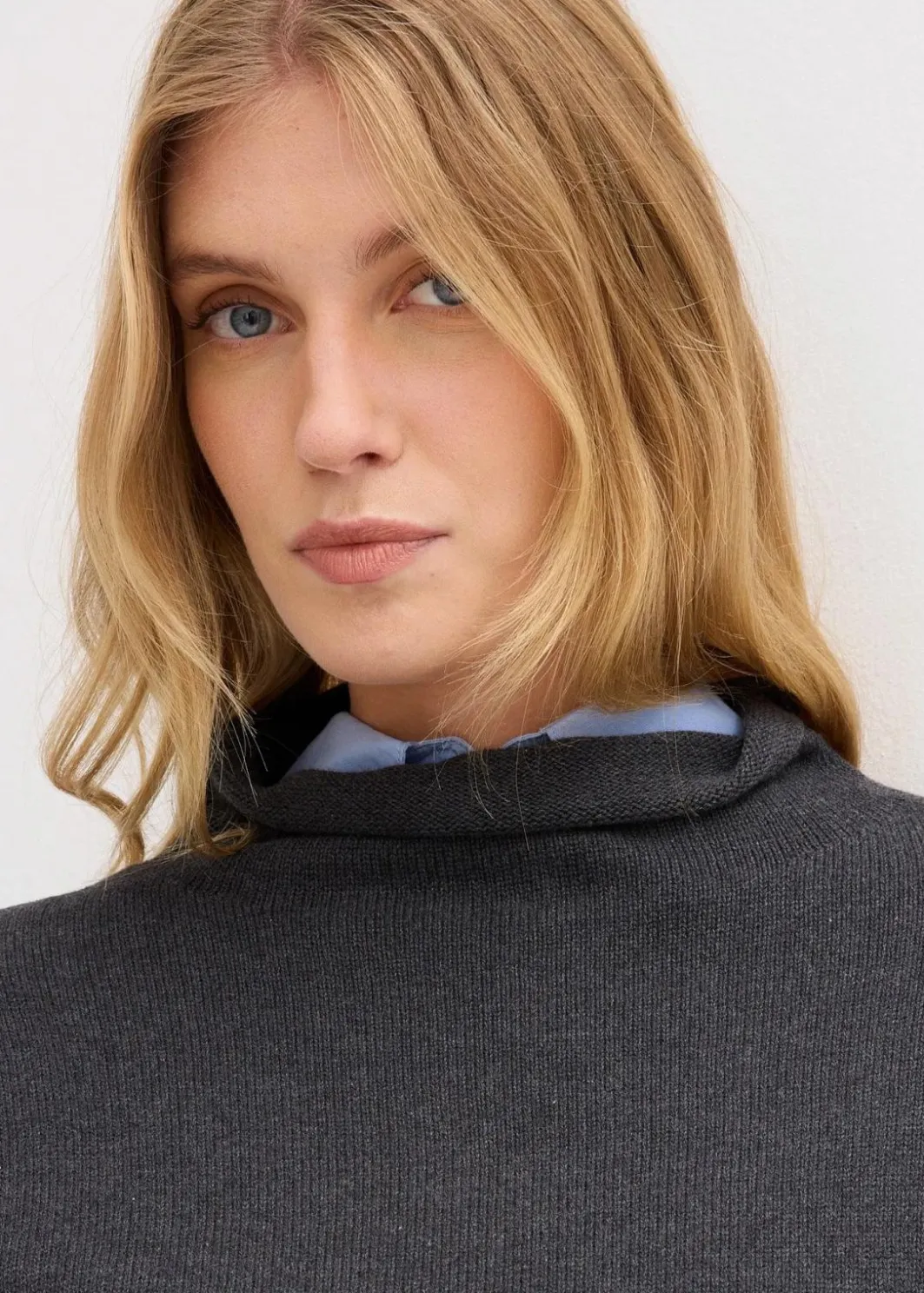 Damen bonprix Pullover & Strickjacken|Strickmode|Pullunder aus reiner Baumwolle