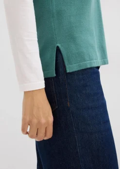 Damen bonprix Bekleidung·Umstandsmode|Bekleidung·Jeans|Pullunder aus softem Viskose-Mix
