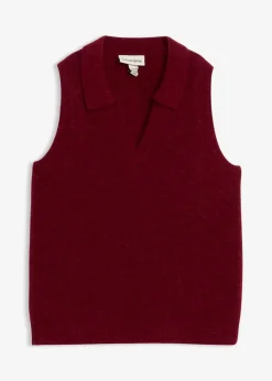 Damen bonprix Pullover & Strickjacken|Strickmode|Pullunder mit Alpakawolle