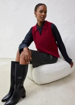 Damen bonprix Pullover & Strickjacken|Strickmode|Pullunder mit Alpakawolle