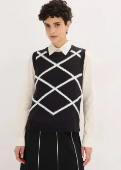 Discount Pullunder mit Federgarn Damen Pullover & Strickjacken|Strickmode