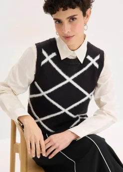 Discount Pullunder mit Federgarn Damen Pullover & Strickjacken|Strickmode
