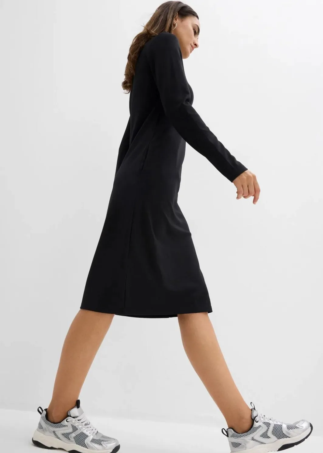Damen bonprix Bekleidung·Röcke|Bekleidung·Pullover & Strickjacken|Punto Di Roma Kleid mit Stehkragen