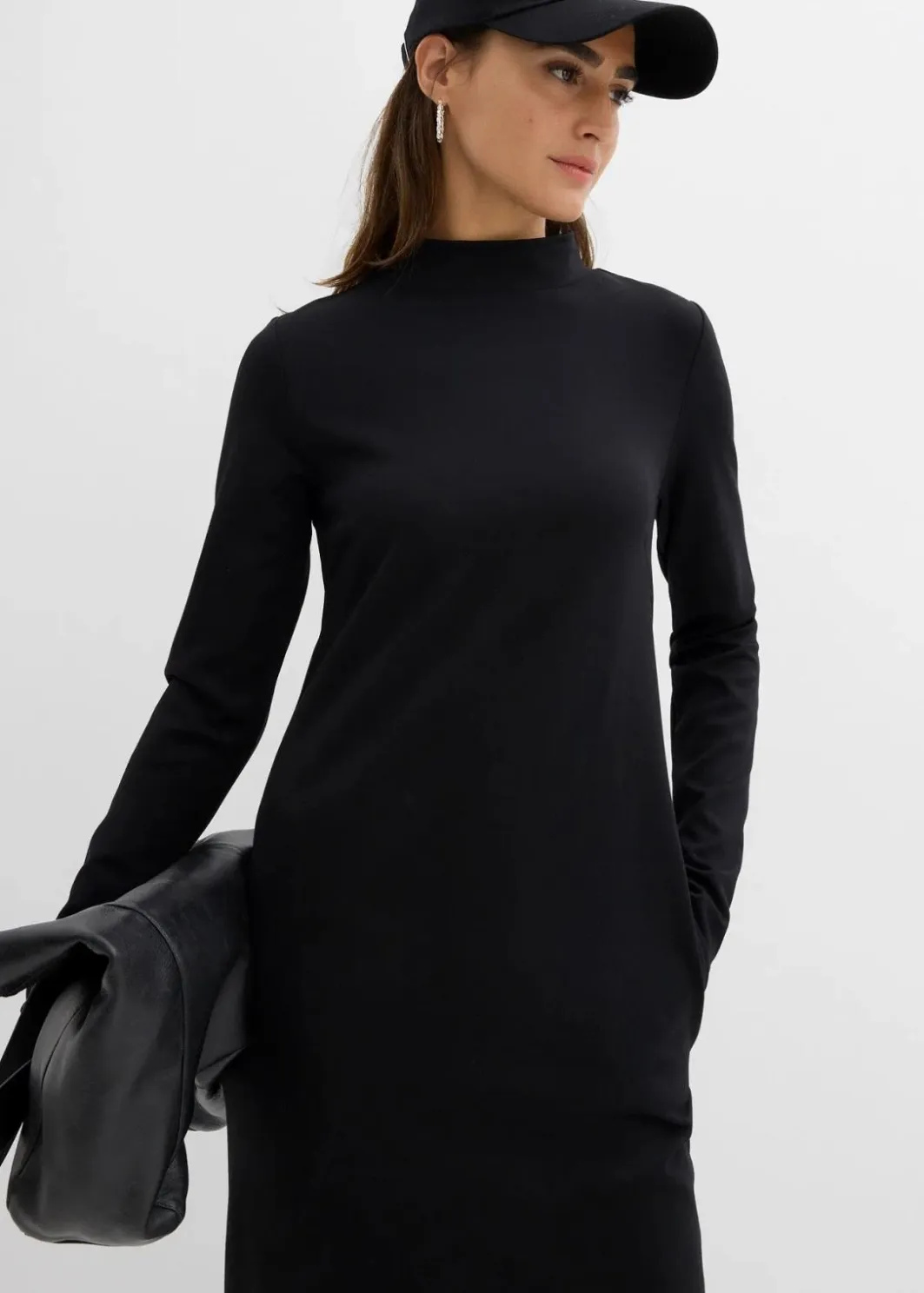Damen bonprix Bekleidung·Röcke|Bekleidung·Pullover & Strickjacken|Punto Di Roma Kleid mit Stehkragen