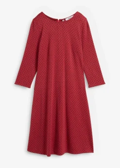 Outlet Punto di Roma-Kleid mit Jaquardmuster aus Viskose-Mix Damen Bekleidung·Pullover & Strickjacken|Kleider
