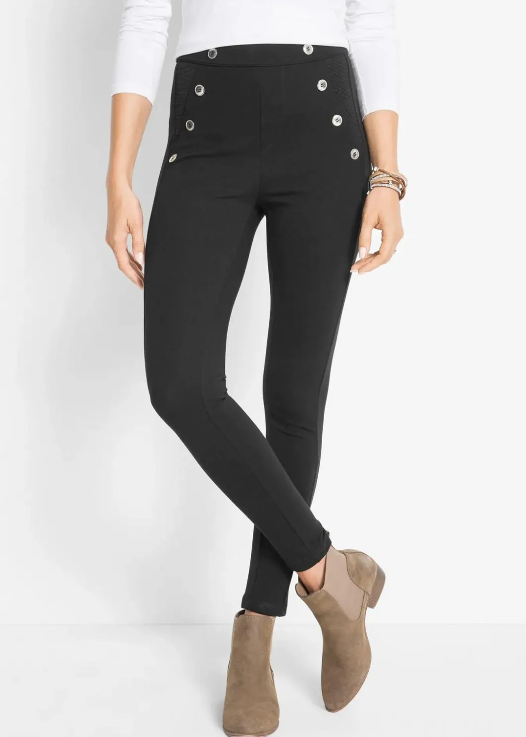 Damen bonprix Bekleidung·Kleider|Nachhaltigere Materialien|Punto Di Roma-Leggings