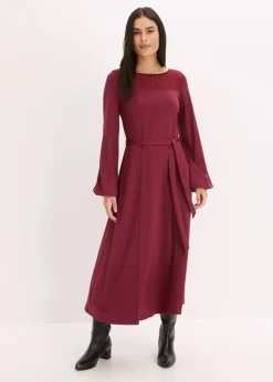 Outlet Punto Kleid mit Spitze Damen Bekleidung·Pullover & Strickjacken|Kleider