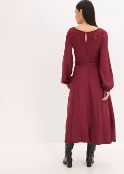 Outlet Punto Kleid mit Spitze Damen Bekleidung·Pullover & Strickjacken|Kleider