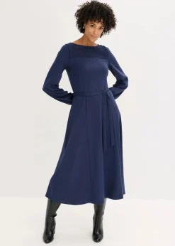 Outlet Punto Kleid mit Spitze Damen Kleider|Bekleidung·Pullover & Strickjacken