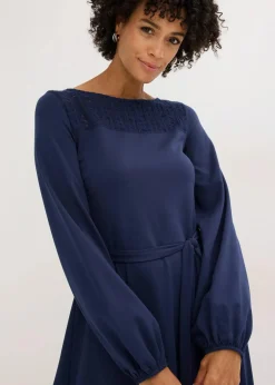 Outlet Punto Kleid mit Spitze Damen Kleider|Bekleidung·Pullover & Strickjacken
