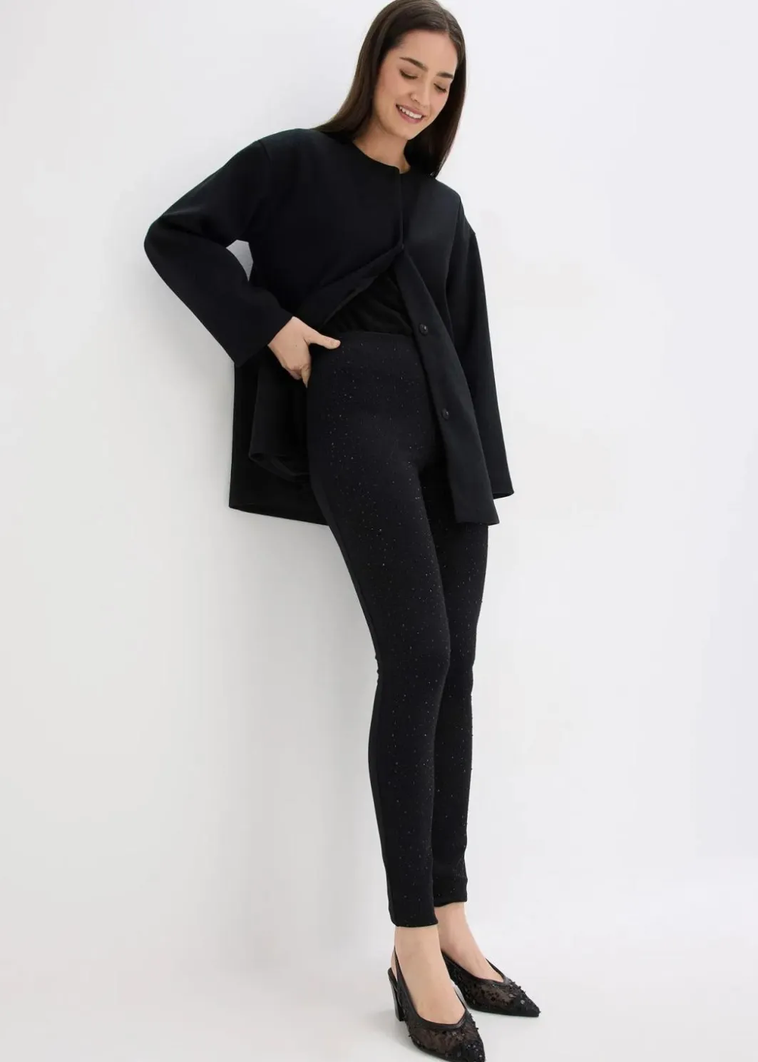 Damen bonprix Bekleidung·Kleider|Hosen|Punto-Leggings