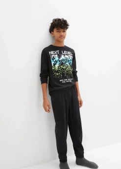 Kinder bonprix Jungen·Nachtwäsche|Pyjama aus reiner Baumwolle (2-tlg. Set)