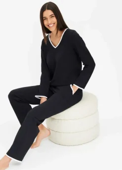 Clearance Pyjama aus reiner Baumwolle Damen Wäsche·Basics|Wäsche·Nachtwäsche