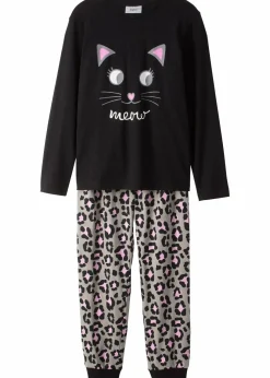 Kinder bonprix Mädchen·Nachtwäsche|Pyjama aus reiner Baumwolle (2-tlg. Set)
