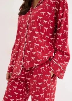 Damen bonprix Wäsche·Nachtwäsche|Nachtwäsche|Pyjama aus reiner Baumwolle