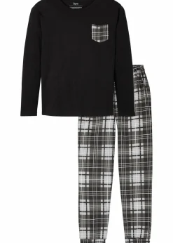 Herren bonprix Pyjamas|Große Größen|Pyjama aus reiner Baumwolle
