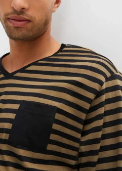 Clearance Pyjama aus reiner Baumwolle mit langen Ärmeln Herren Pyjamas|Große Größen