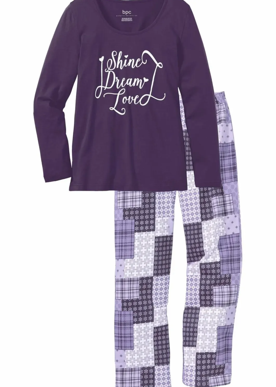 Pyjama aus reiner Bio-Baumwolle Damen Wäsche·Nachtwäsche|Nachtwäsche