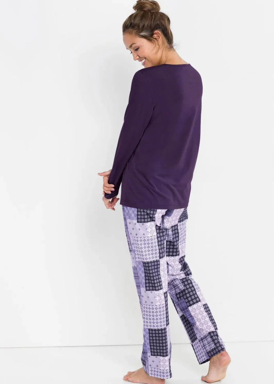 Pyjama aus reiner Bio-Baumwolle Damen Wäsche·Nachtwäsche|Nachtwäsche
