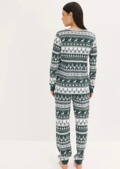 Clearance Pyjama aus reiner Bio-Baumwolle Damen Nachhaltigere Materialien|Nachtwäsche