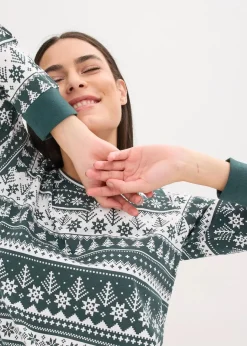 Clearance Pyjama aus reiner Bio-Baumwolle Damen Nachhaltigere Materialien|Nachtwäsche
