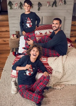 Kinder bonprix Jungen·Nachtwäsche|Mädchen·Nachtwäsche|Pyjama aus reiner Bio-Baumwolle (2-tlg. Set)