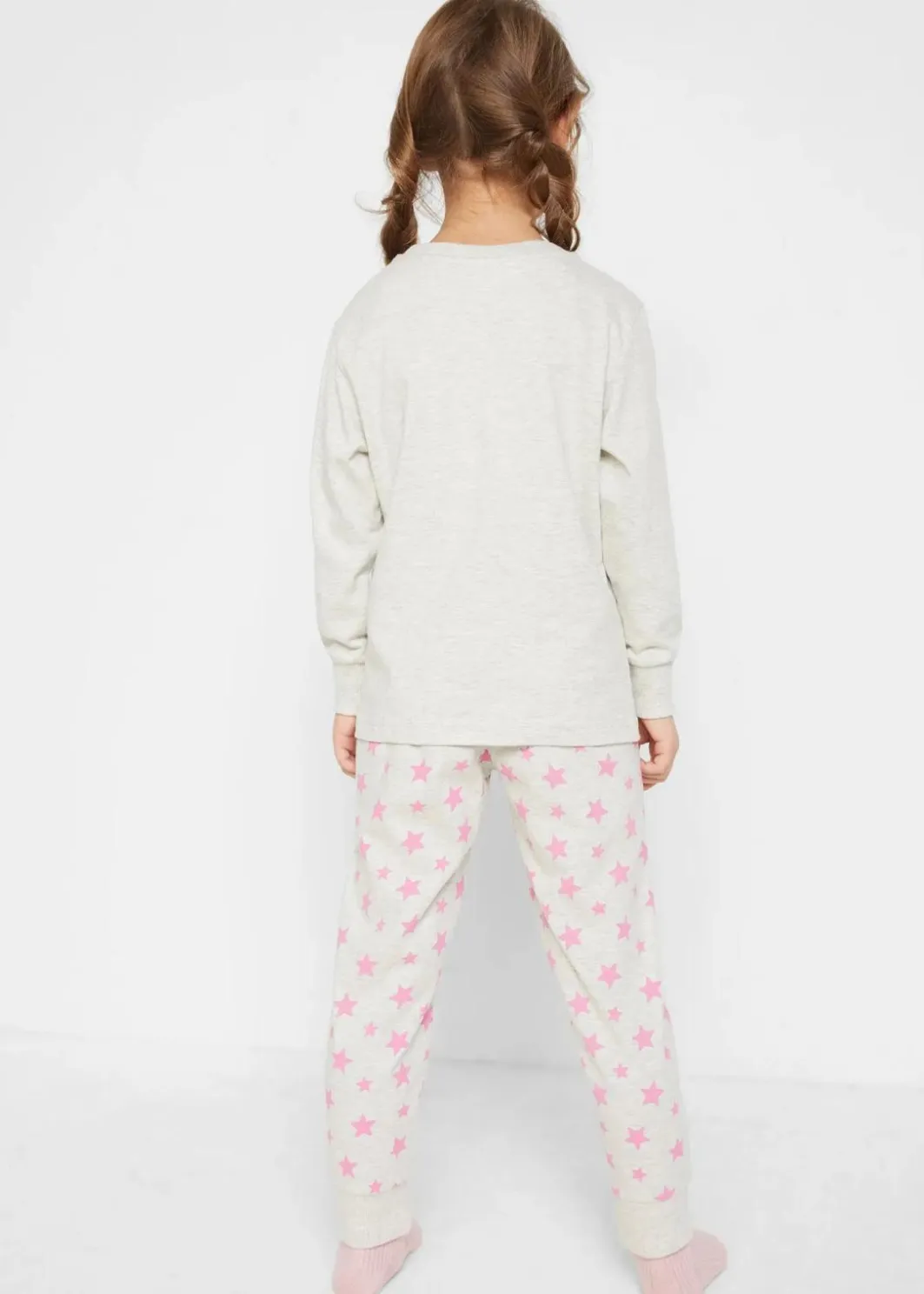 Kinder bonprix Mädchen·Nachtwäsche|Pyjama aus reiner Bio-Baumwolle (2-tlg. Set)