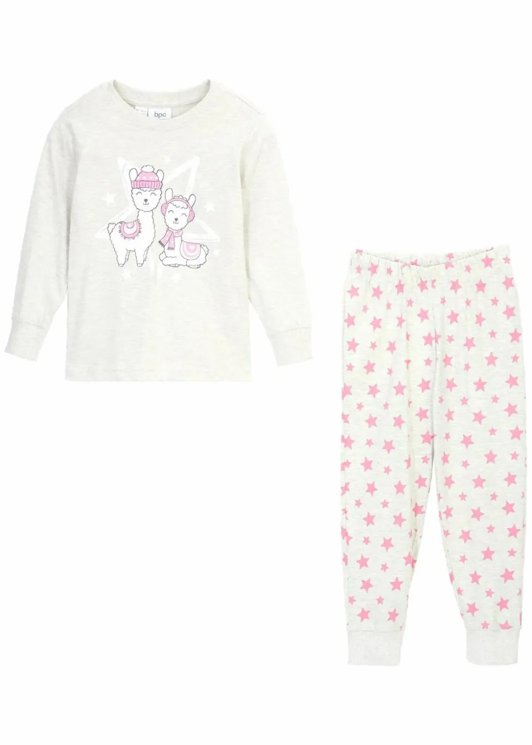 Kinder bonprix Mädchen·Nachtwäsche|Pyjama aus reiner Bio-Baumwolle (2-tlg. Set)