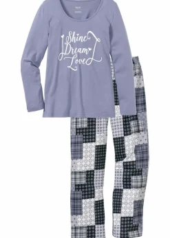 Damen bonprix Nachtwäsche|Wäsche·Nachtwäsche|Pyjama aus reiner Bio-Baumwolle