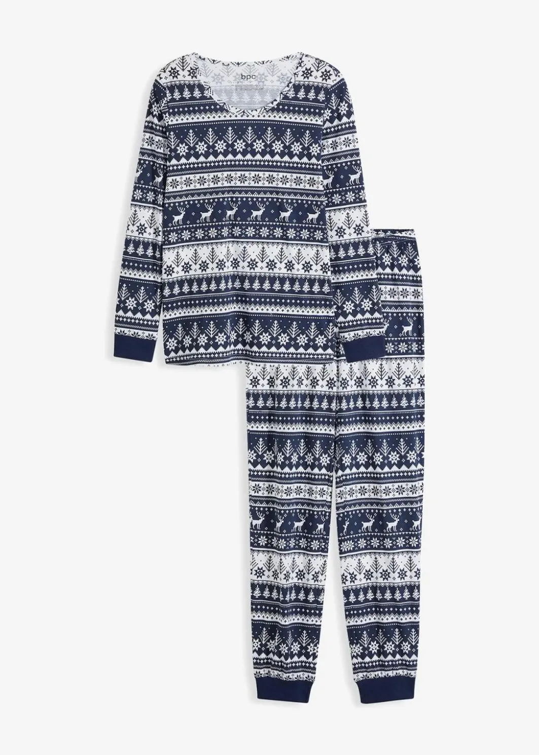 Damen bonprix Wäsche·Nachtwäsche|Nachhaltigere Materialien|Pyjama aus reiner Bio-Baumwolle