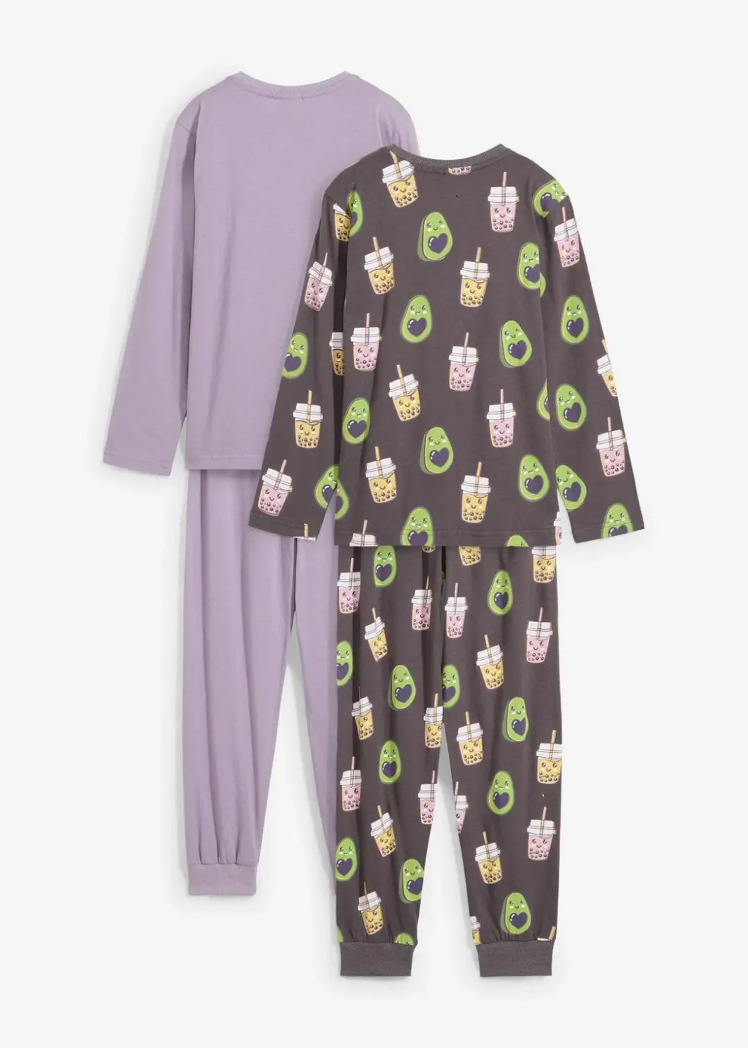 Kinder bonprix Mädchen·Nachtwäsche|Pyjama aus reiner Bio-Baumwolle (4-tlg. Set)
