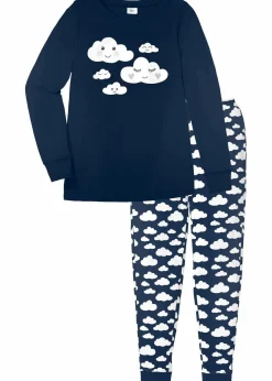 Damen bonprix Wäsche·Nachtwäsche|Nachhaltigere Materialien|Pyjama aus reiner Bio-Baumwolle