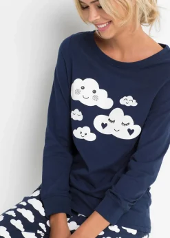 Damen bonprix Wäsche·Nachtwäsche|Nachhaltigere Materialien|Pyjama aus reiner Bio-Baumwolle
