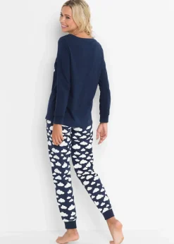 Damen bonprix Wäsche·Nachtwäsche|Nachhaltigere Materialien|Pyjama aus reiner Bio-Baumwolle