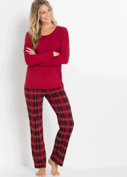 Damen bonprix Nachhaltigere Materialien|Nachtwäsche|Pyjama aus reiner Bio-Baumwolle