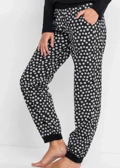 Damen bonprix Wäsche·Nachtwäsche|Nachhaltigere Materialien|Pyjama aus reiner Bio-Baumwolle