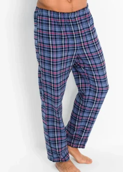 Herren bonprix Pyjamas|Große Größen|Pyjama aus weichem Flanell mit Knopfleiste und langen Ärmeln.