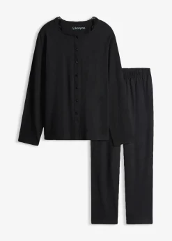 Damen bonprix Wäsche·Nachtwäsche|Nachtwäsche|Pyjama aus weicher Baumwolle