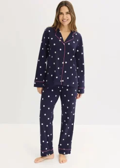 Outlet Pyjama aus weicher Baumwolle Damen Wäsche·Nachtwäsche|Nachtwäsche