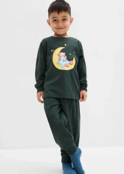 Pyjama aus weicher Baumwolle mit nachtleuchtendem Druck (2.tlg Set) Kinder Jungen·Nachtwäsche|Mädchen·Nachtwäsche
