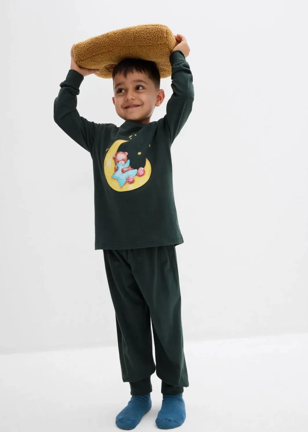 Pyjama aus weicher Baumwolle mit nachtleuchtendem Druck (2.tlg Set) Kinder Jungen·Nachtwäsche|Mädchen·Nachtwäsche