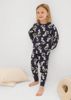 Discount Pyjama aus weicher Baumwolle (4-tlg. Set) Kinder Jungen·Nachtwäsche