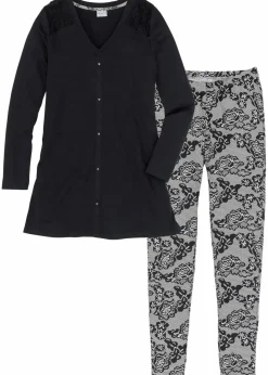 Outlet Pyjama mit Bio-Baumwolle Damen Wäsche·Nachtwäsche|Nachhaltigere Materialien
