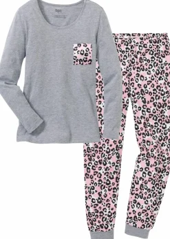 Pyjama mit Bio-Baumwolle Damen Wäsche·Nachtwäsche|Nachhaltigere Materialien