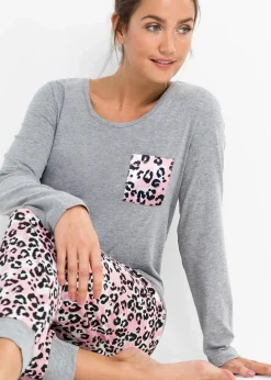 Pyjama mit Bio-Baumwolle Damen Wäsche·Nachtwäsche|Nachhaltigere Materialien