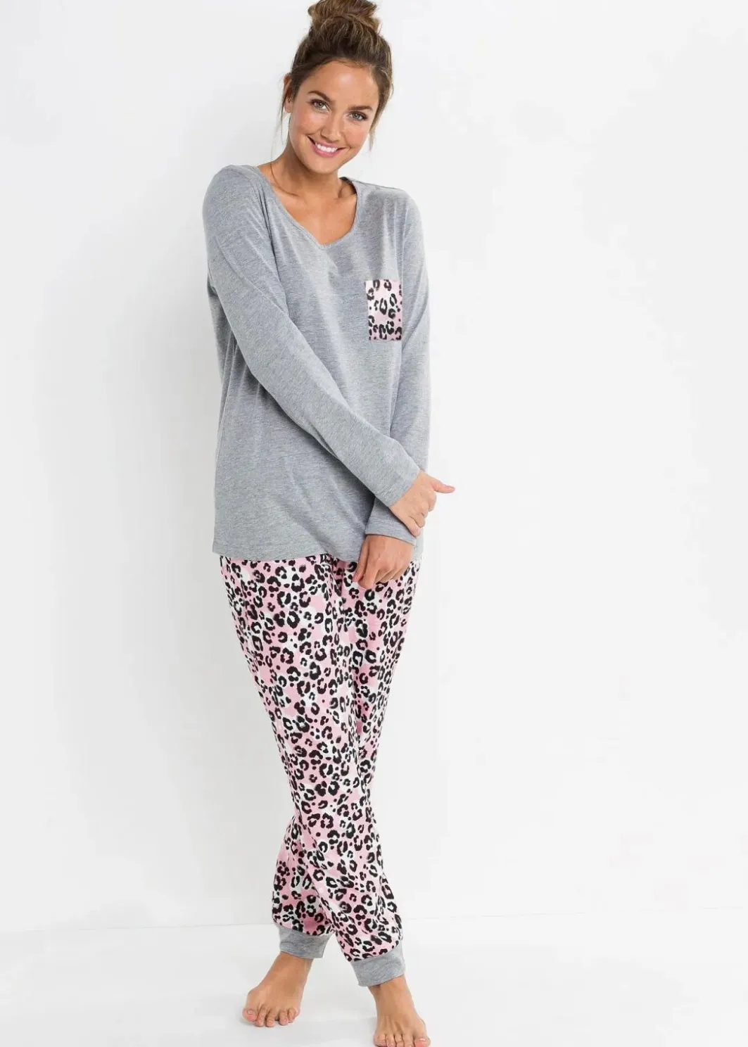 Pyjama mit Bio-Baumwolle Damen Wäsche·Nachtwäsche|Nachhaltigere Materialien