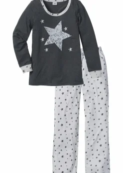 Damen bonprix Wäsche·Nachtwäsche|Nachhaltigere Materialien|Pyjama mit Bio-Baumwolle