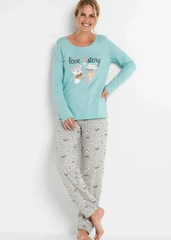 Best Pyjama mit Bio-Baumwolle Damen Wäsche·Nachtwäsche|Nachhaltigere Materialien